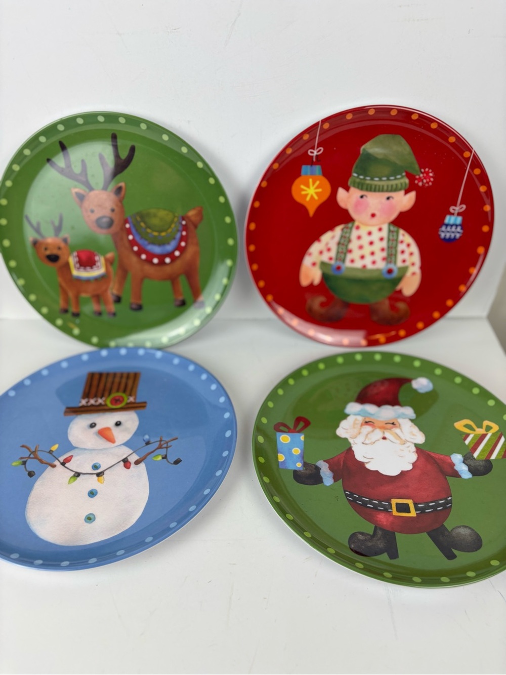 Pottery Barn Kids-Holiday Plate Set of 4-New in Box